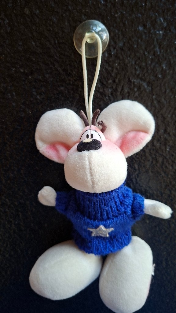 Vintage Diddl Knuffel met Zuignap - Raamhanger., Kinderen en Baby's, Ophalen, Zo goed als nieuw, Overige typen