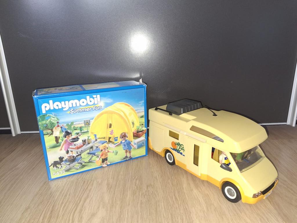 Playmobil set kampeerwagen en tent, Ophalen, Zo goed als nieuw, Complete set