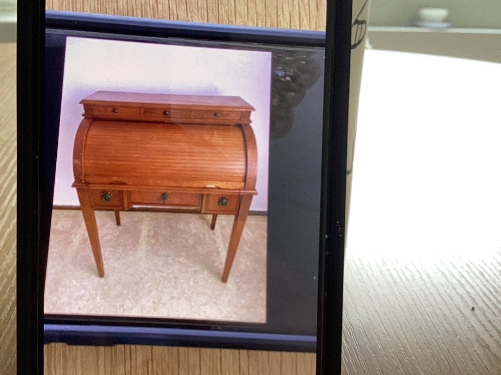 Joli secrétaire à cylindre en bois, Enlèvement, Utilisé, Voir les photos
