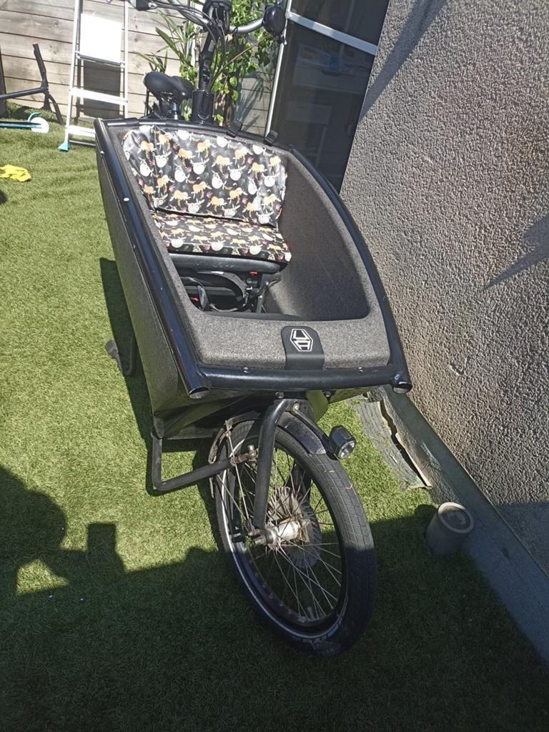 Bakfiets elektrische, Fietsen en Brommers, 4 kinderen of meer, Gebruikt, Elektrisch, Schijfrem