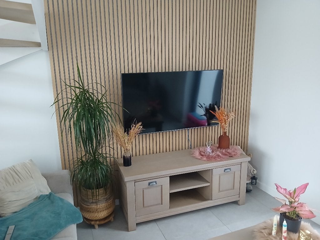 Tv-kast, Huis en Inrichting, Ophalen, 100 tot 150 cm, Eikenhout, Minder dan 100 cm