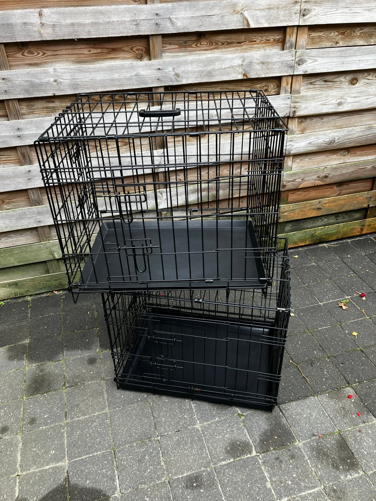 2 hondenkennels te koop, Ophalen, Hondenkennel, Gebruikt, Minder dan 65 cm