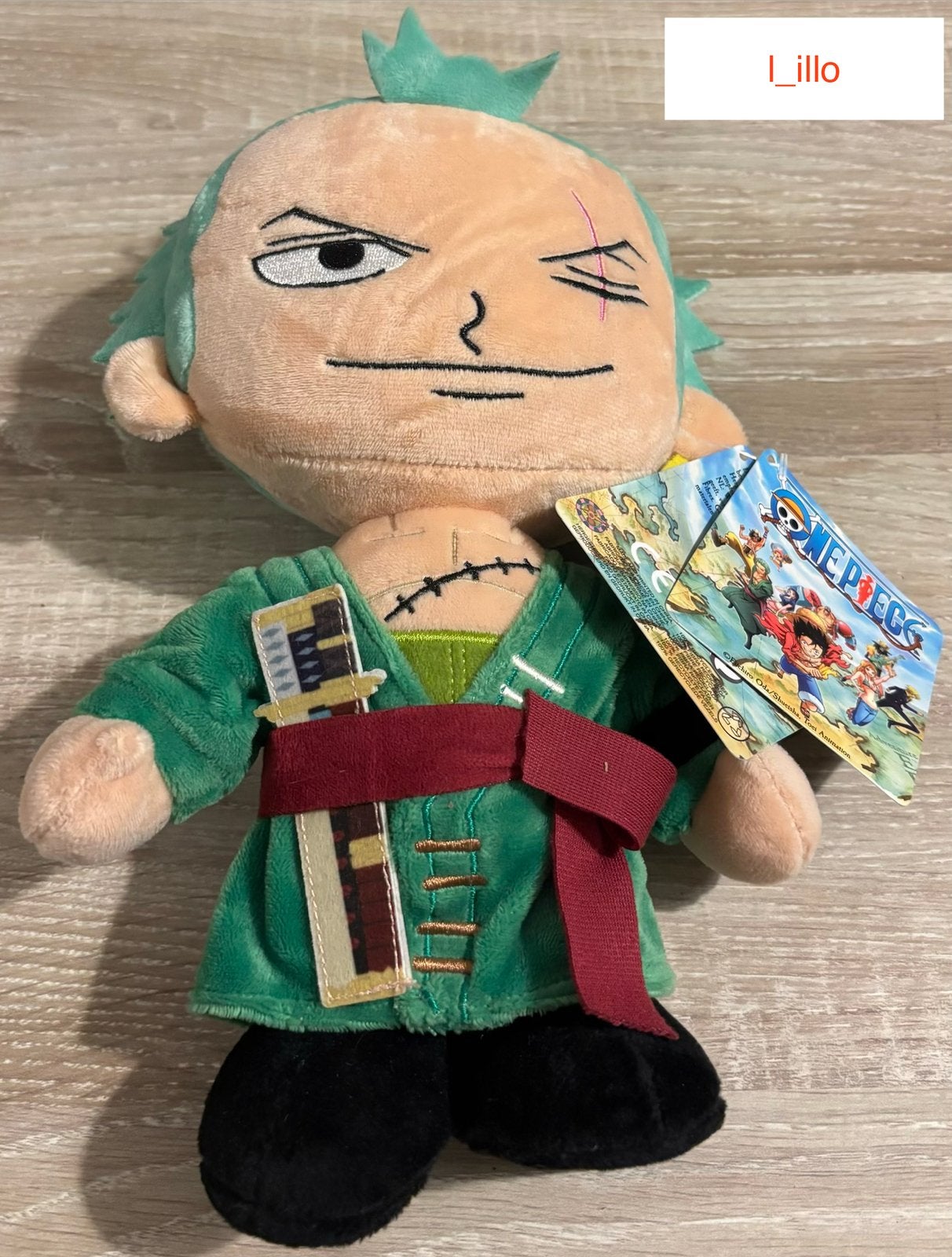 PELUCHE ZORO - ONE PIECE, Collections, Ours & Peluches, Comme neuf, Autres types, Autres marques, Enlèvement