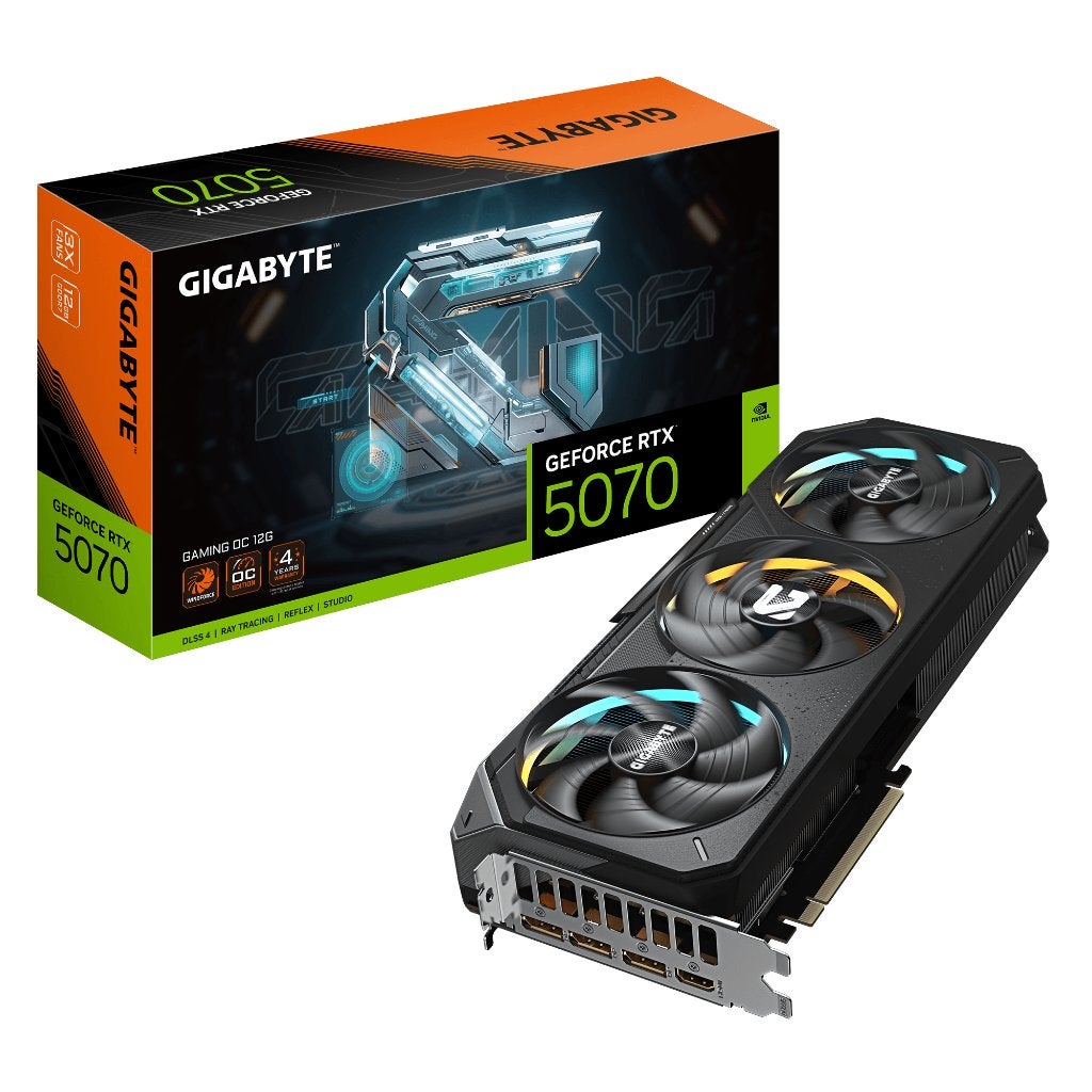 RTX 5070 GIGABYTE GAMING OC 12 GB, Informatique & Logiciels, Cartes vidéo, Comme neuf, Enlèvement, PCI-Express 5, Nvidia