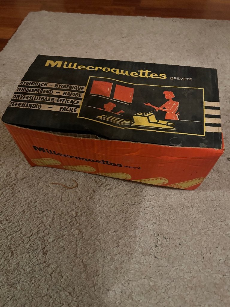 Millecroquettes kroketten machine vintage, Maison & Meubles, Autres marques, Utilisé, Plastique, Envoi