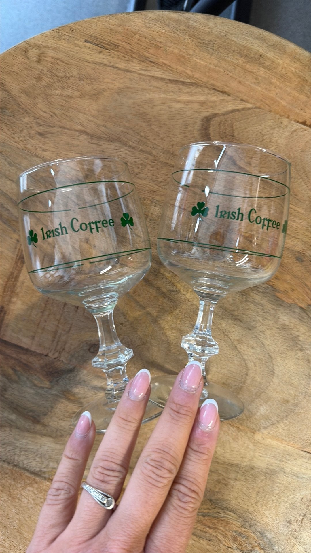 2 glazen voor irish coffee, Ophalen, Zo goed als nieuw