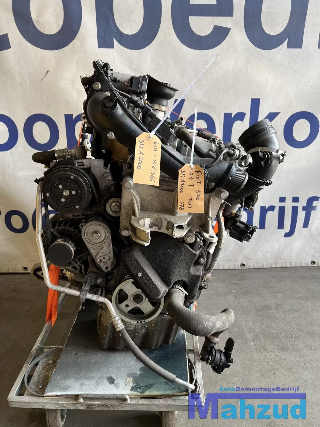 FIAT 500 0.9 Turbo Motorblok 312A2000 Motor versnellingsbak, Gebruikt, Stellantis Europe S.p.A., Info@stellantis.com, Corso Giovanni Agnelli 200
10135  Turin, IT