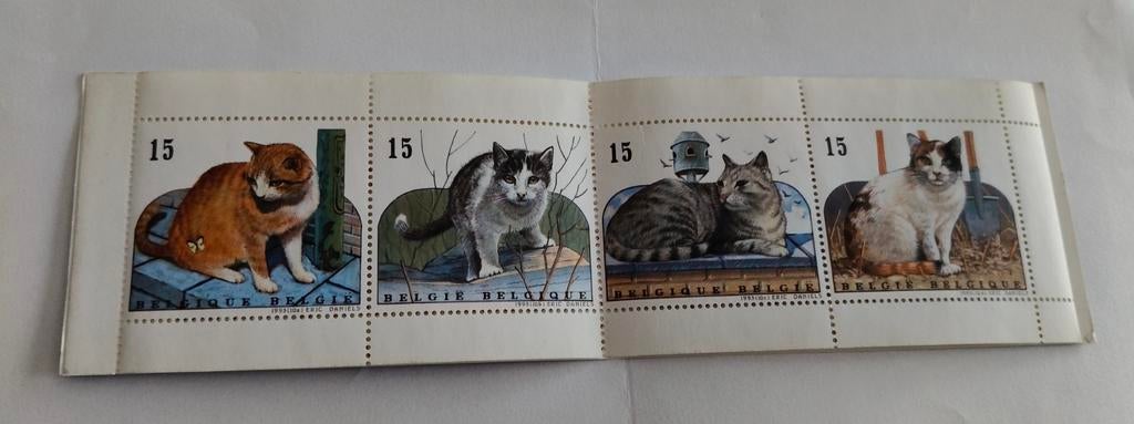 Postzegelboekje Europese katten 1993, Ophalen, Niet gestempeld, Zonder envelop, Postfris