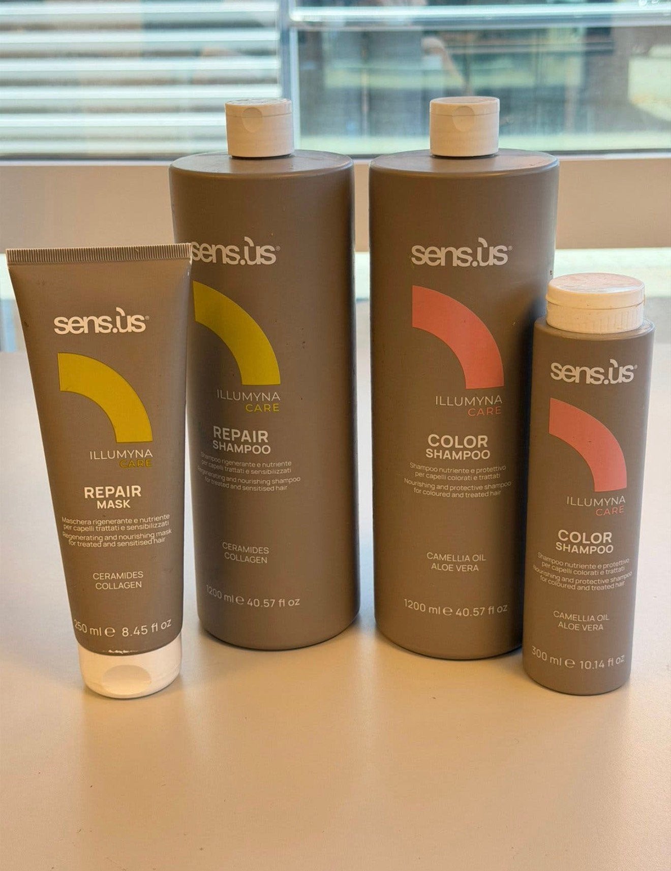 Sens-us Illumyna Care, 4 lots de couleur réparatrice, Enlèvement ou Envoi, Neuf, Shampoing ou Démêlant