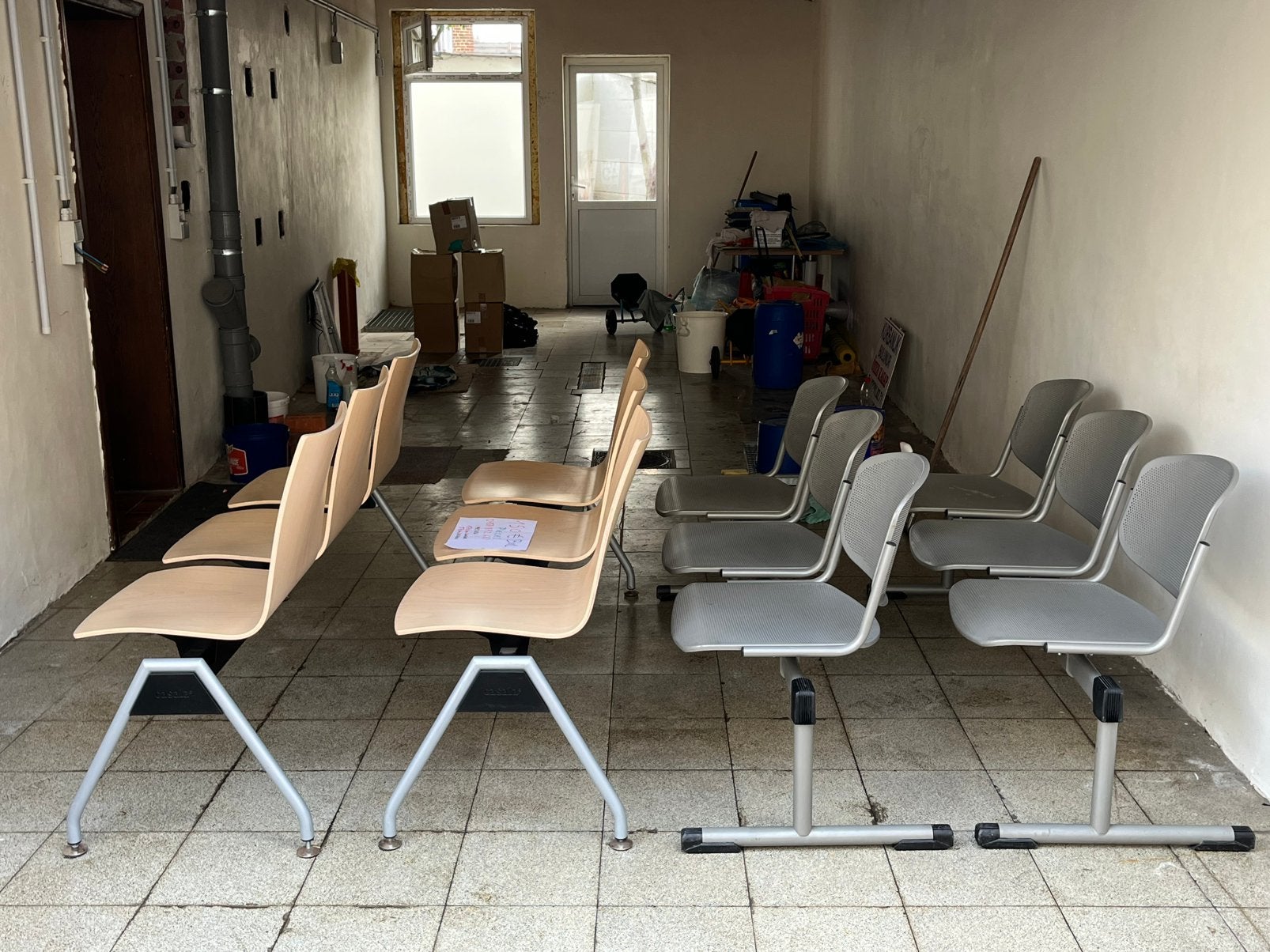 Banc salle d attente a Bxl, Maison & Meubles, Chaises, Enlèvement, Comme neuf