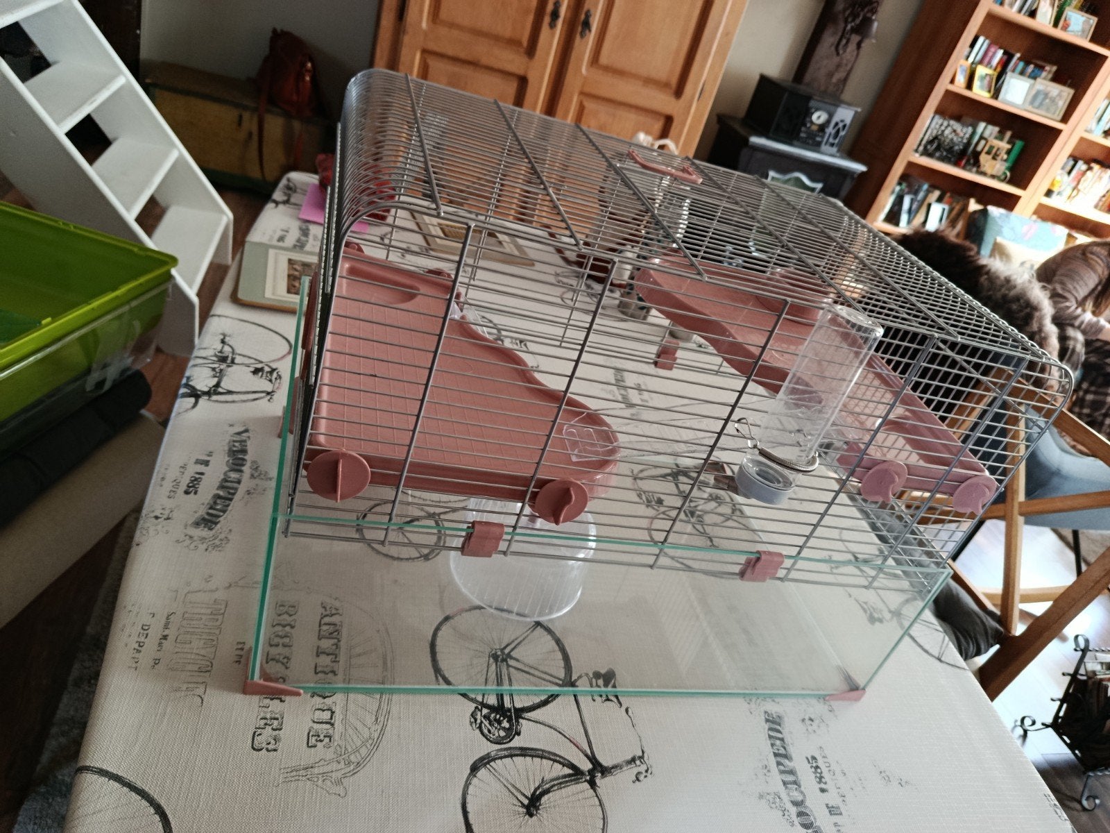hamster gerbil kooi en toebehoren, Hamster, 75 à 110 cm, Cage, Comme neuf