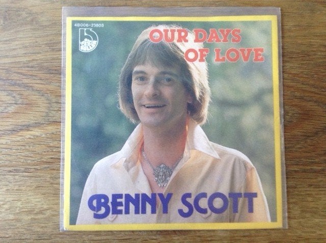 single benny scott, CD & DVD, Vinyles Singles, Pop, Housse de protection extérieure, Pochette photo, Pressage original, Enlèvement ou Envoi