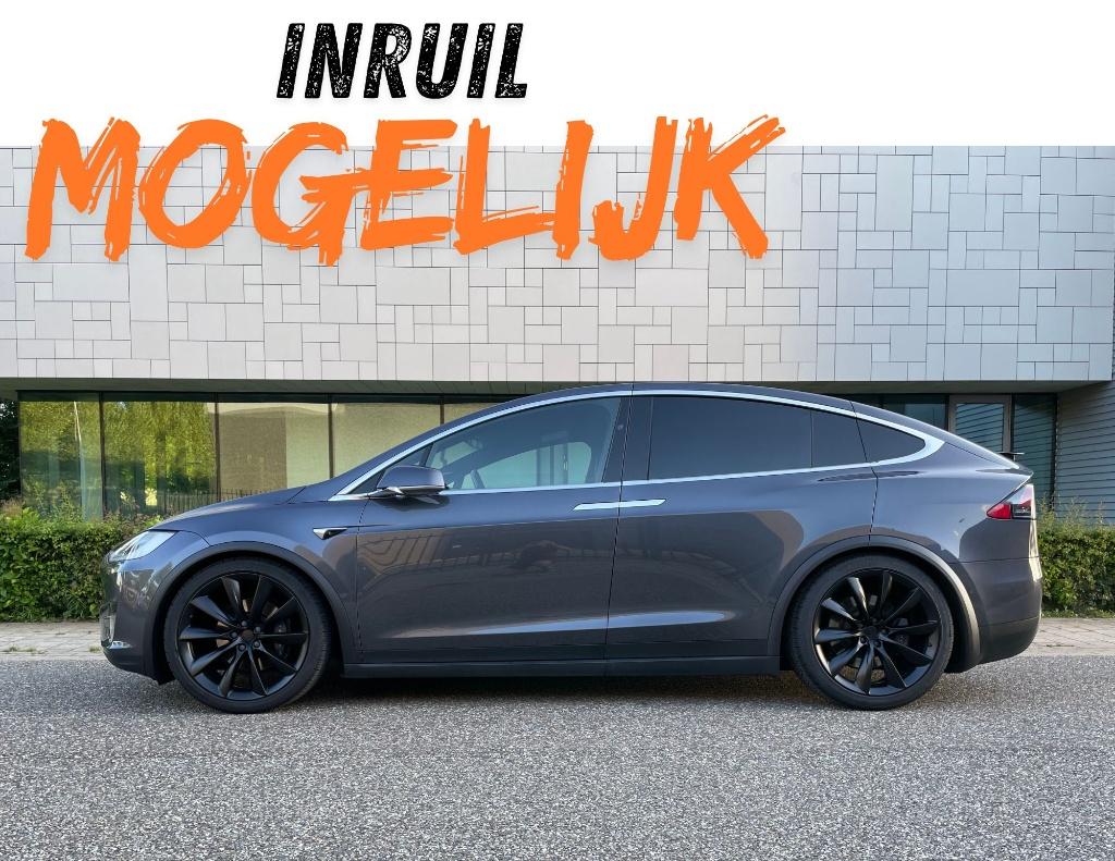 Tesla Model X 100D (EV Accu 2025!) 22" Autopilot / nov 2018, Auto's, Tesla, Automaat, Model X, Elektrisch, Trekhaak