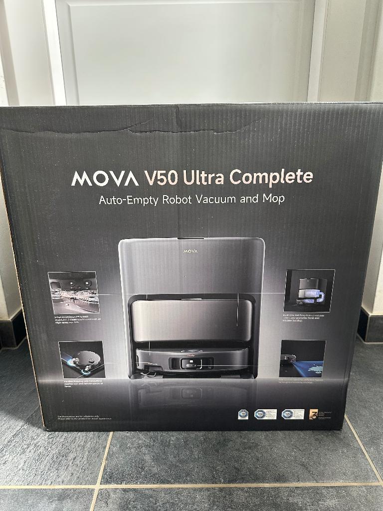 Aspirateur robot MOVA V50 ultra complete, Electroménager, Neuf, Aspirateur, Sac à poussière, Enlèvement