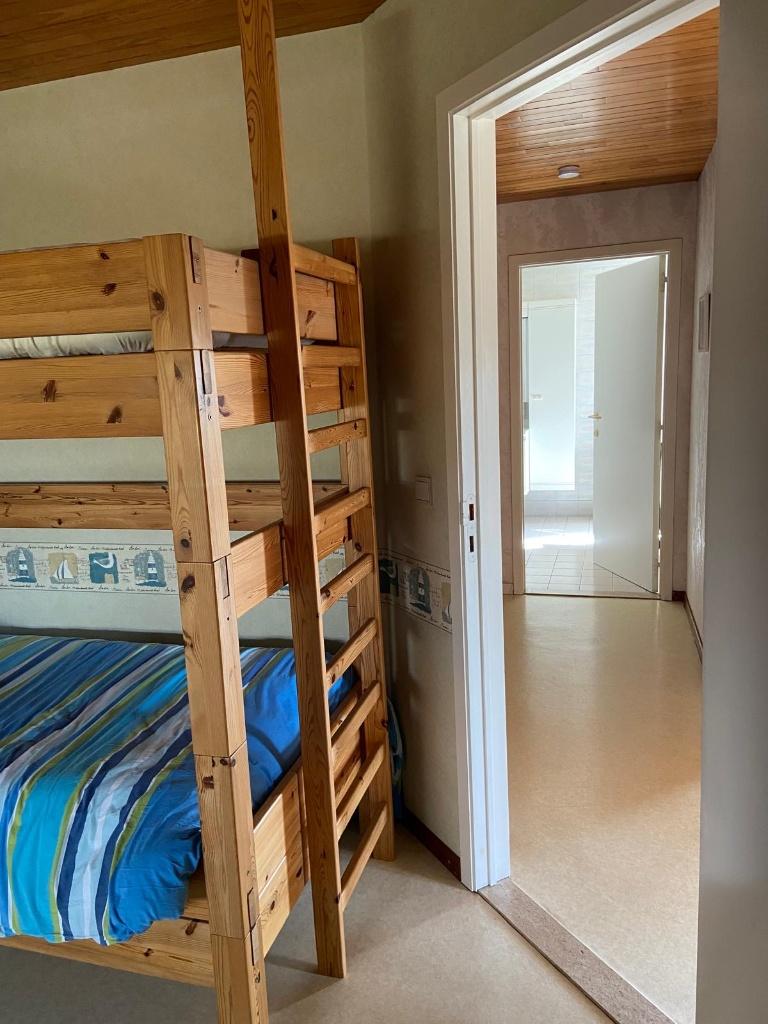 Houten Stapelbed (Incl. lattenbodems en ladder), Ophalen, Gebruikt, Stapelbed