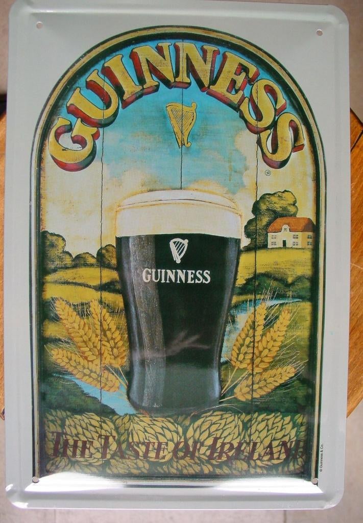 GUINNESS REKLAME  -METAAL-, Verzamelen, Ophalen of Verzenden