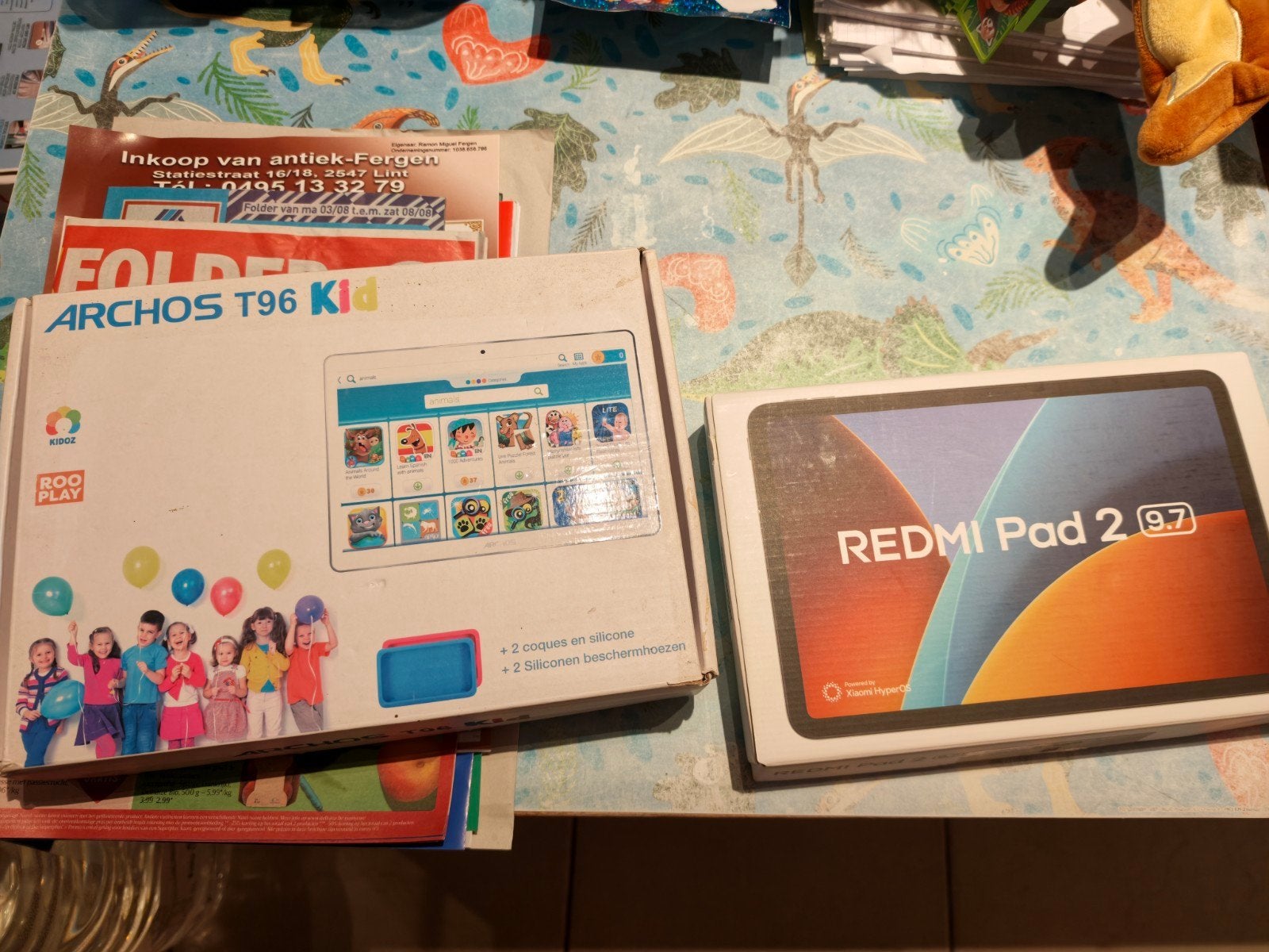 2 x kid tablet 1 Xiaomi Redmi pad 2 en archos T96 kid, Computers en Software, Ophalen