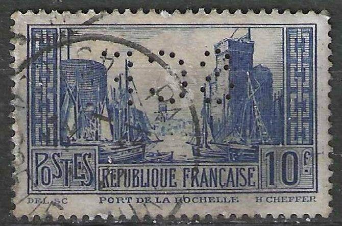 France 1929:1931 - Yvert 261 perf - Rochelle (ST), Envoi, Affranchi