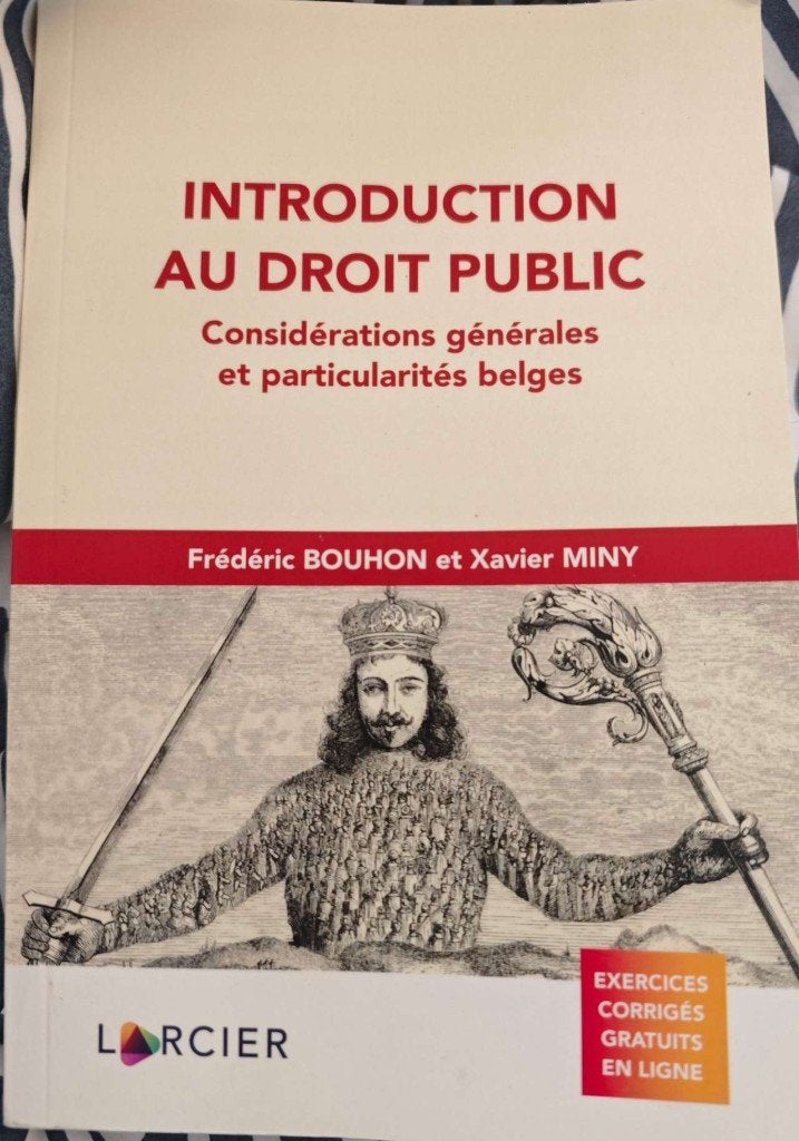 Introduction au droit public — Bouhon & Miny, Larcier, Neuf, Frédéric Bouhon et Xavier Miny, Enseignement supérieur, Enlèvement