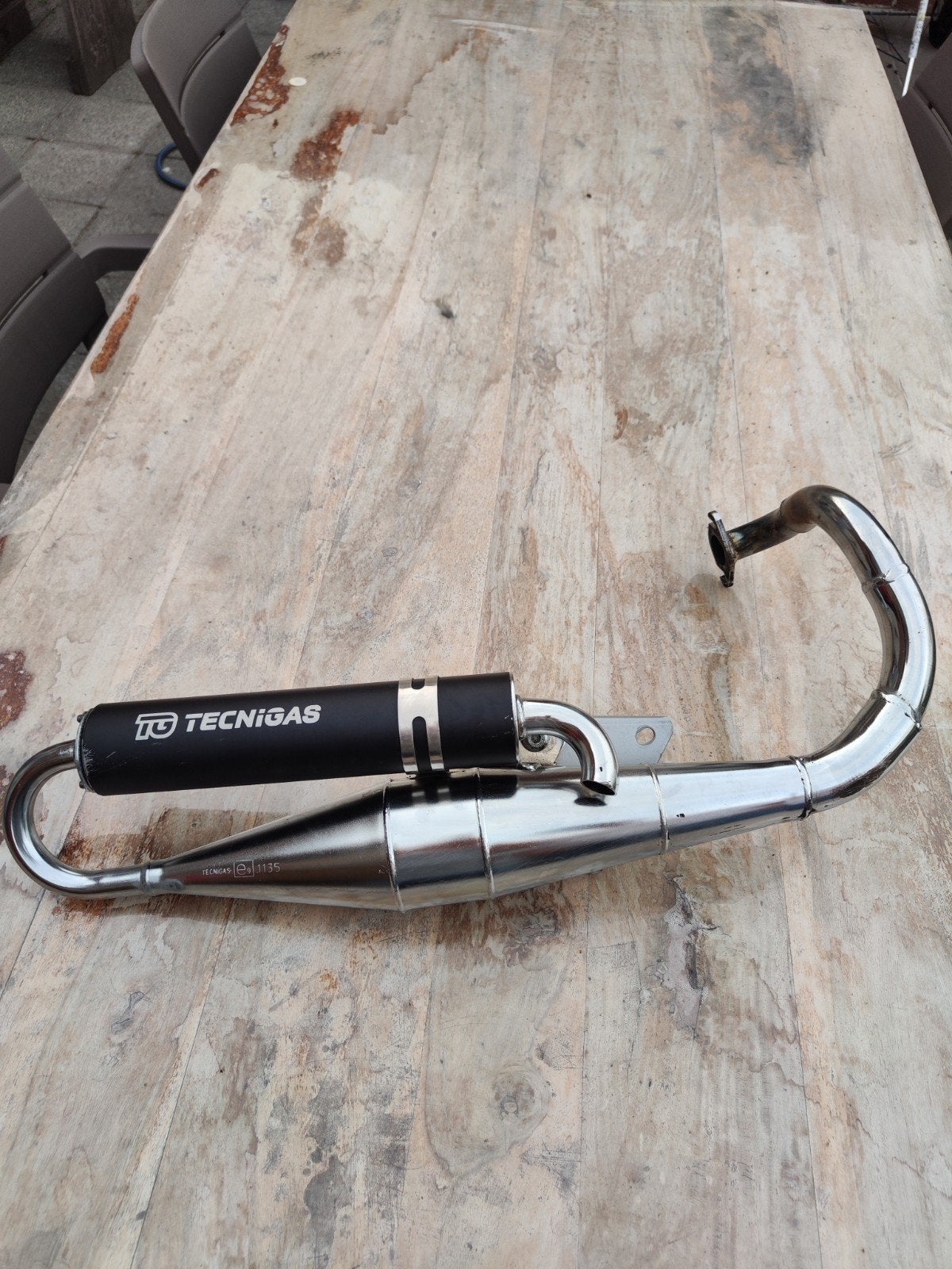 uitlaat Peugeot Vivacity of speedfight, Fietsen en Brommers, Ophalen, Gebruikt, Tecnigas