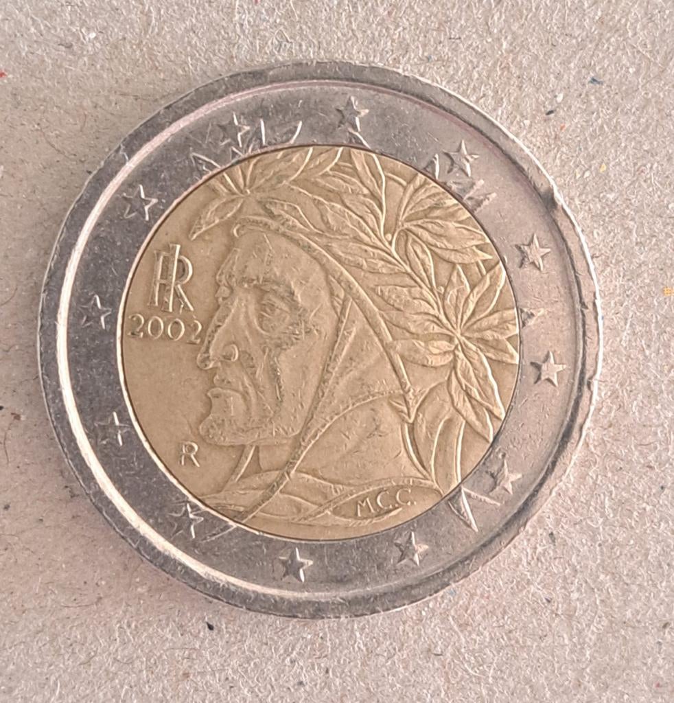 2euromunt Italië 2002, Postzegels en Munten, Ophalen of Verzenden, Italië