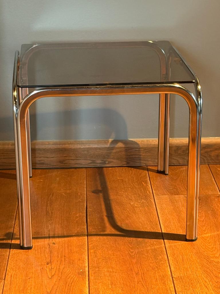 Vintage bijzettafel jaren’70, Ophalen, Minder dan 45 cm, Minder dan 55 cm, Gebruikt