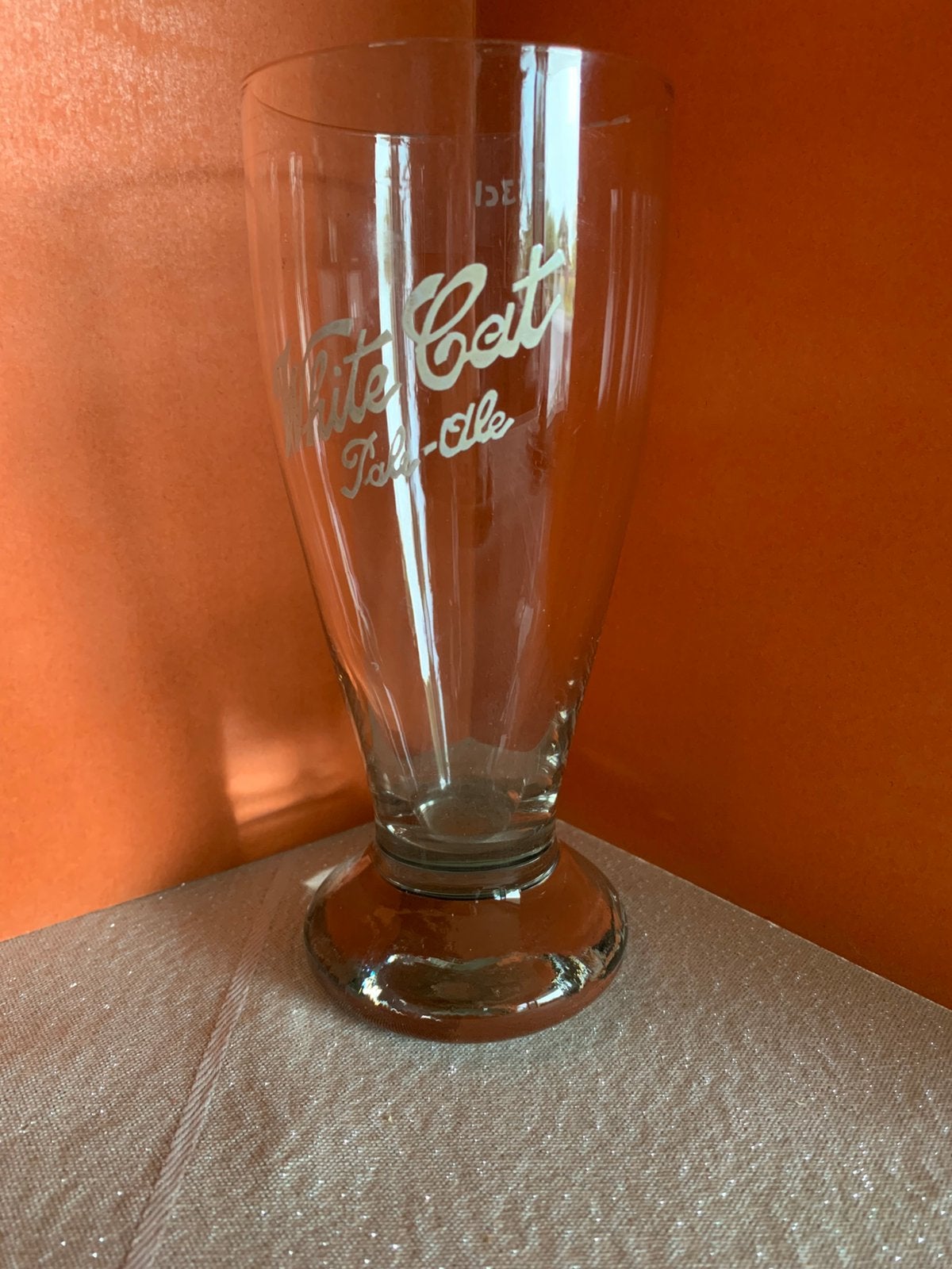 Glas brouwerij Schuermans Kortenberg White Cat, Ophalen of Verzenden, Gebruikt