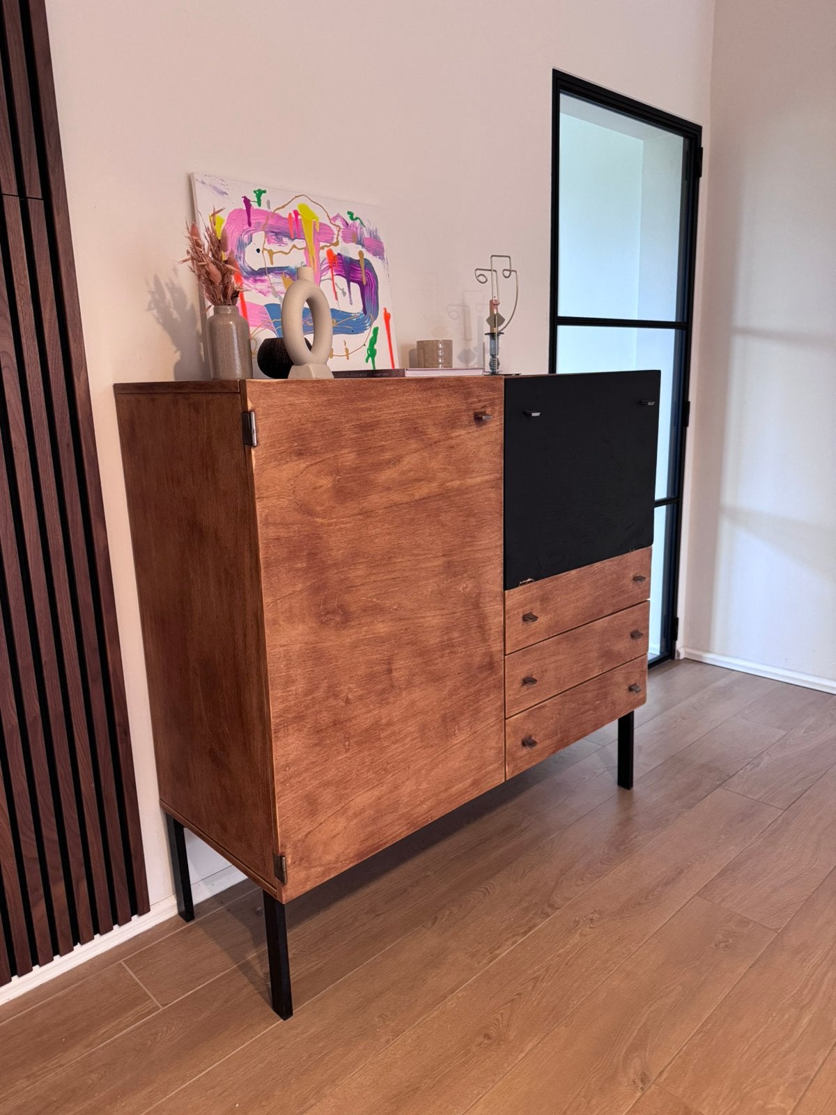 Vintage drankkast, Ophalen, Gebruikt, Vintage, Met deur(en)