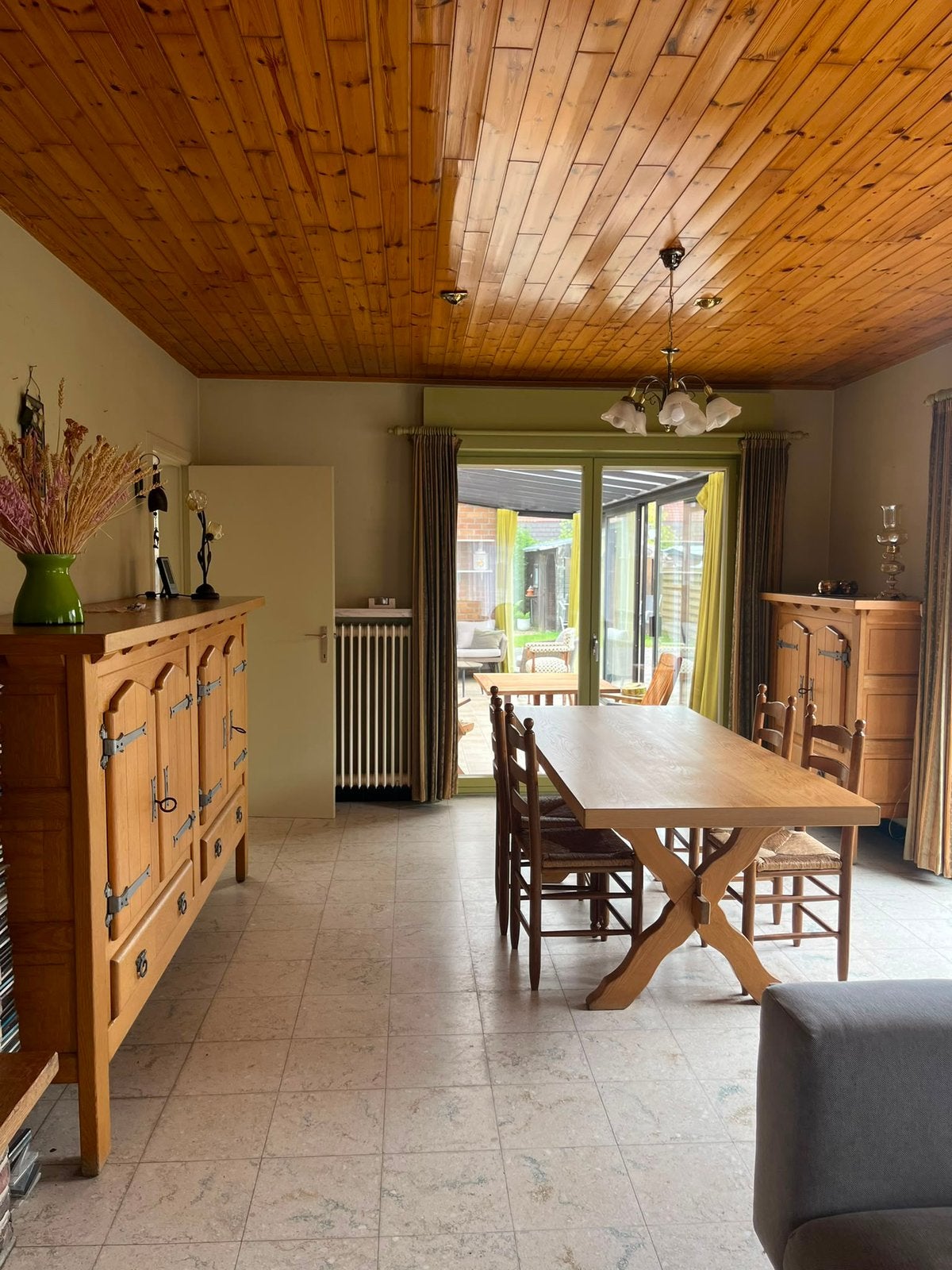Eiken eetkamertafel, Antiek en Kunst, Ophalen