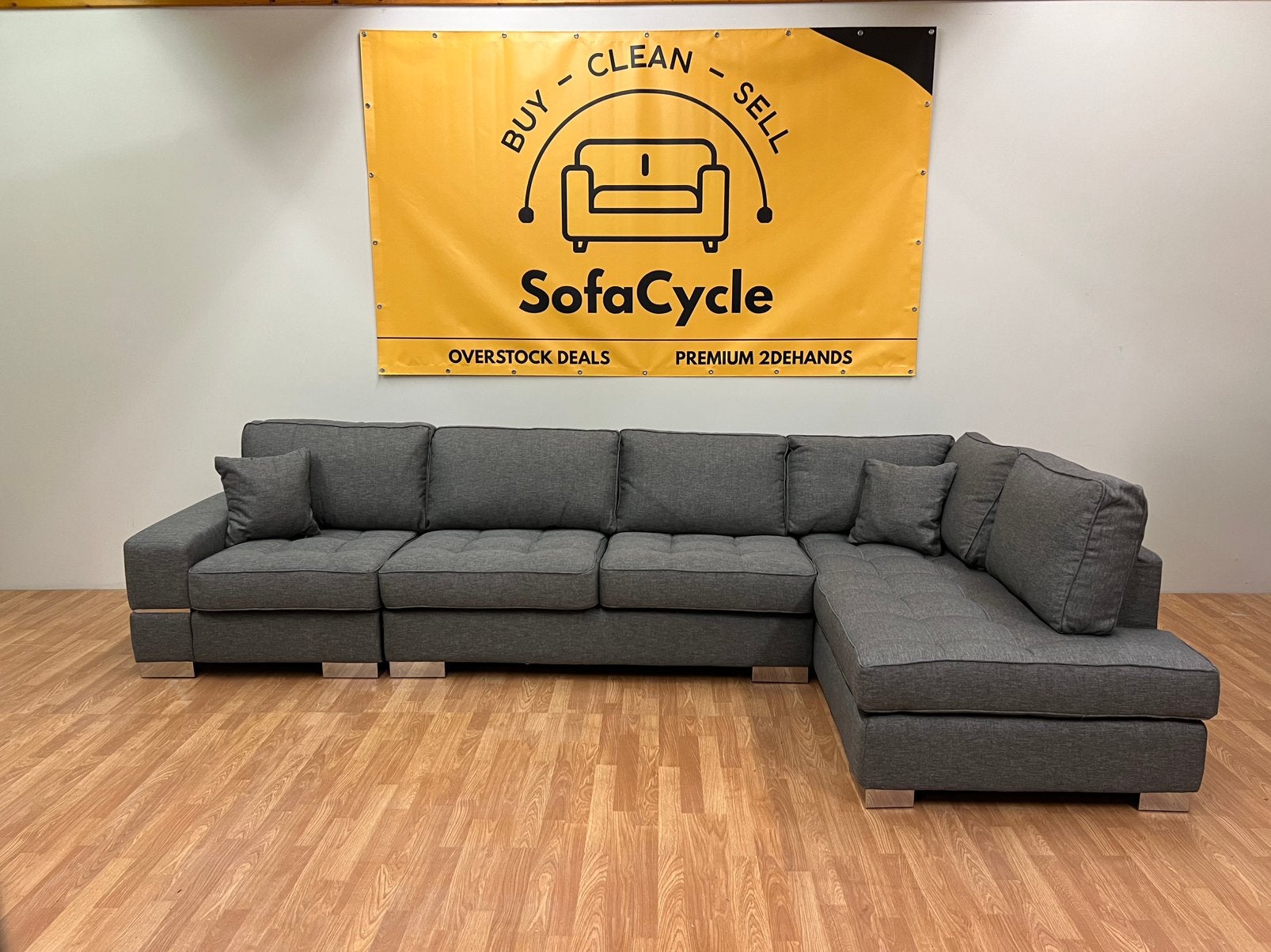 NIEUWE OVERSTOCK Spin hoekzetel – SofaCycle, Ophalen of Verzenden, Zo goed als nieuw, SofaCycle, Info@sofacycle.be