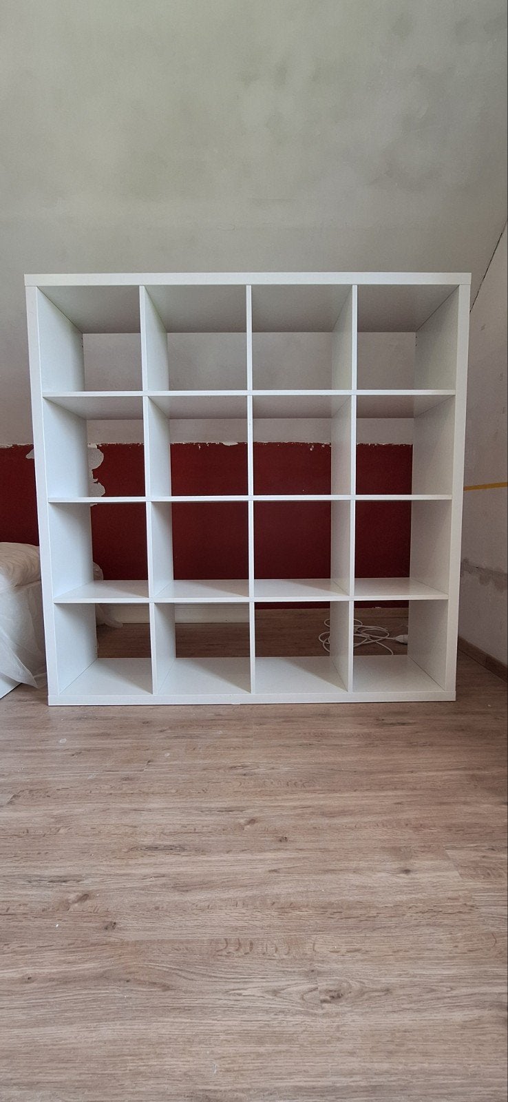 Kallax, open kast, wit, 147 x 147cm, 25 à 50 cm, Comme neuf, 100 à 150 cm, Enlèvement