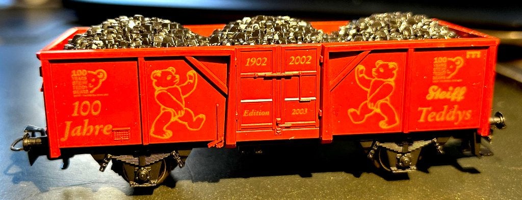3150a. Wagon chargé coke “100 J. Steiff” H0 Märklin., Enlèvement ou Envoi, Neuf, Wagon, Märklin