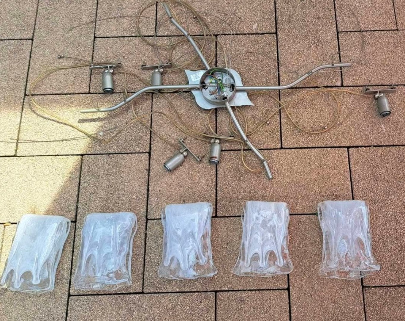 Lampen uit Muranoglas 5-delig, Huis en Inrichting, Ophalen