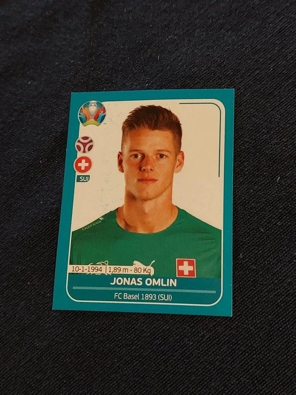 Panini / Sticker : Jonas Omlin / Zwitserland / Euro 2020, Collections, Enlèvement ou Envoi, Neuf, Affiche, Image ou Autocollant