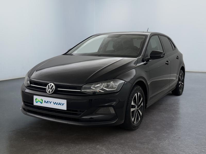 Volkswagen Polo IQ.Drive*GPS*Carplay*Capteurs Av/Ar*clim, Euro 6, 95 pk, Zwart, Bedrijf