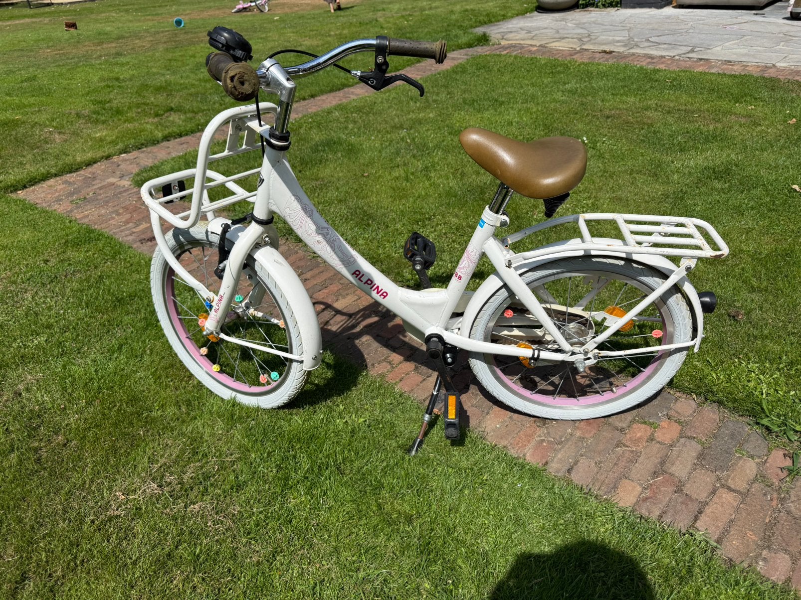 Alpina clubb kinderfiets, Fietsen en Brommers, Ophalen, Terugtraprem, Gebruikt, Alpina Meisjesfiets