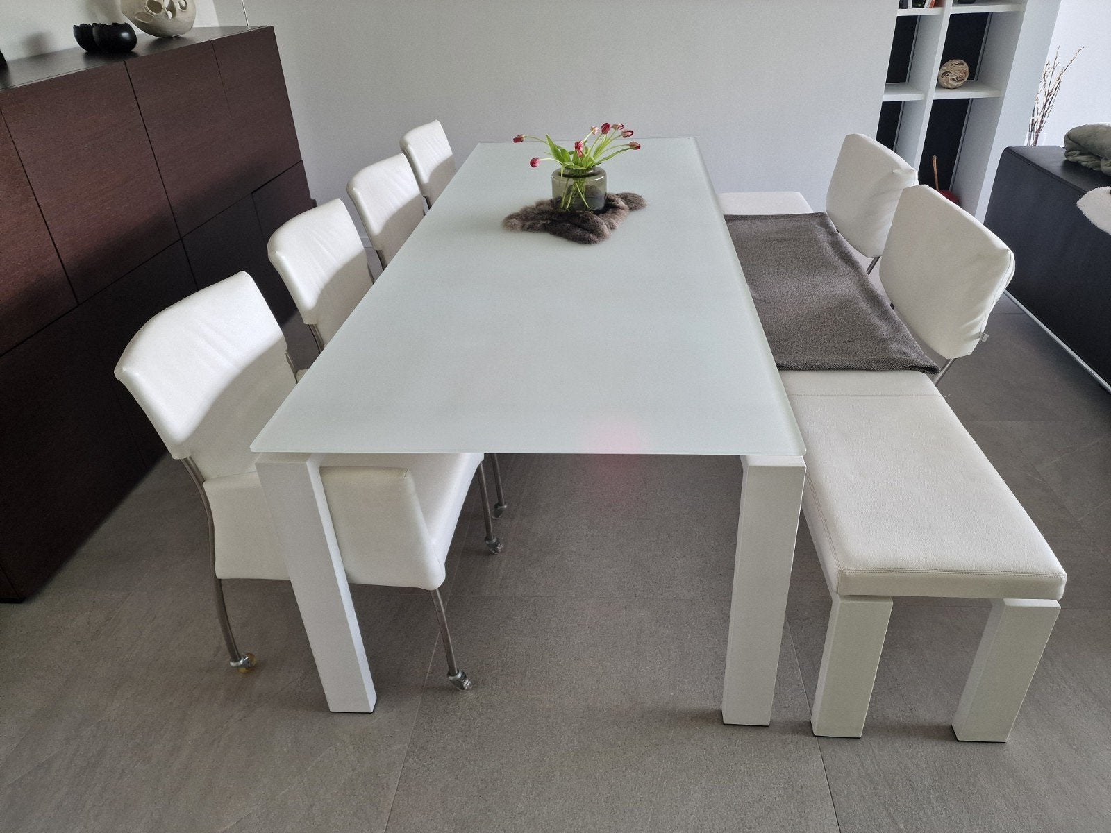 Volledige set Joli tuin-/binnentafel 250x100 - 8 personen, Ophalen, Overige materialen, Hedendaags modern, 100 tot 150 cm