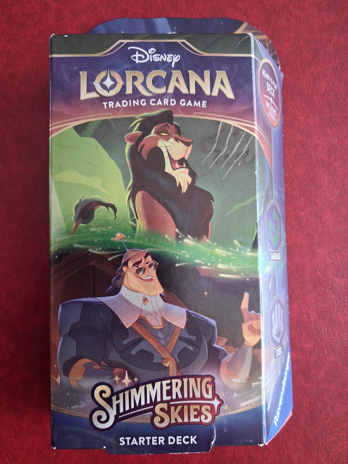 Disney Lorcana Shimmering Skies, cartes de départ, 60 cartes, Envoi, Le Roi Lion ou Le Livre de la Jungle, Neuf, Papier, Carte ou Papeterie
