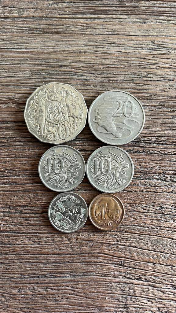 Australië munten lot – 6 stuks (1977-2004), Ophalen of Verzenden, Setje
