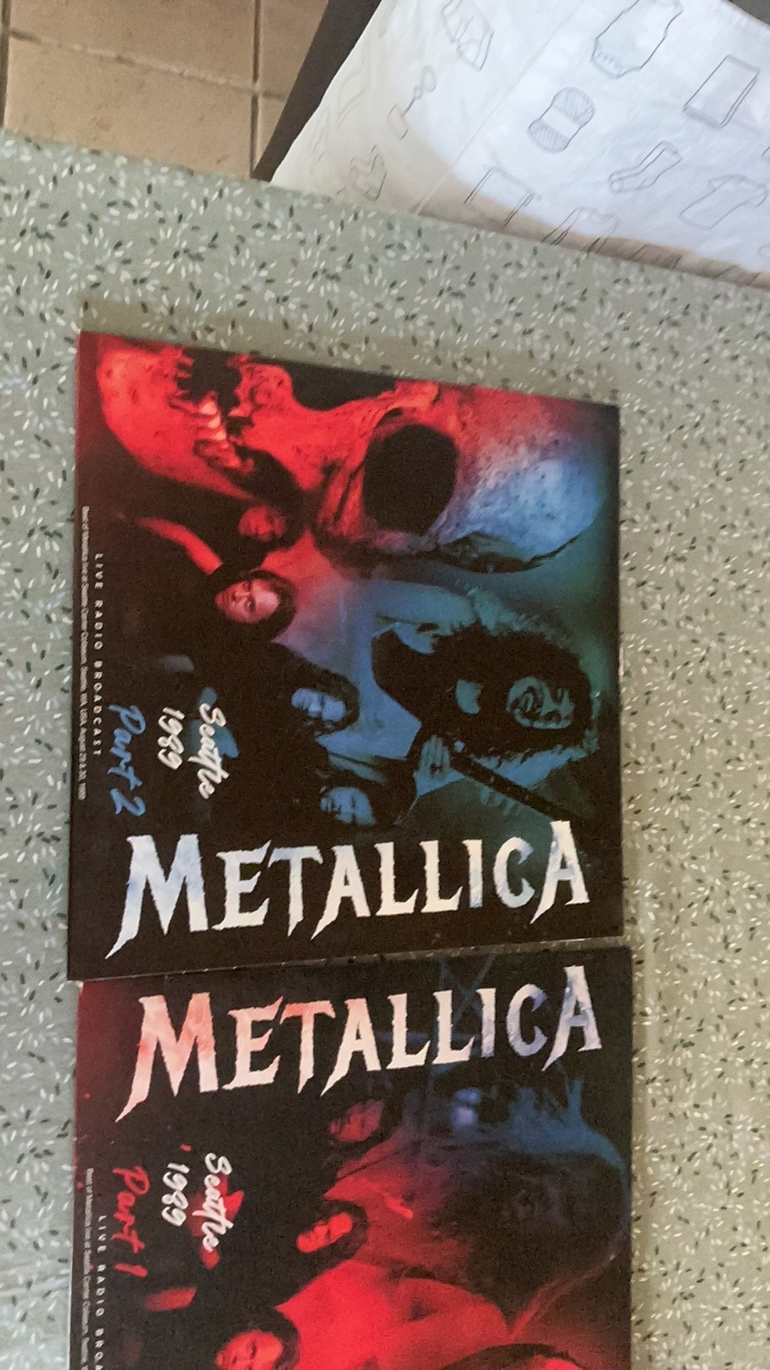 2 Lp's van Metallica live in Seattle 1989, LP, Heavy metal, Ophalen of Verzenden, Zo goed als nieuw
