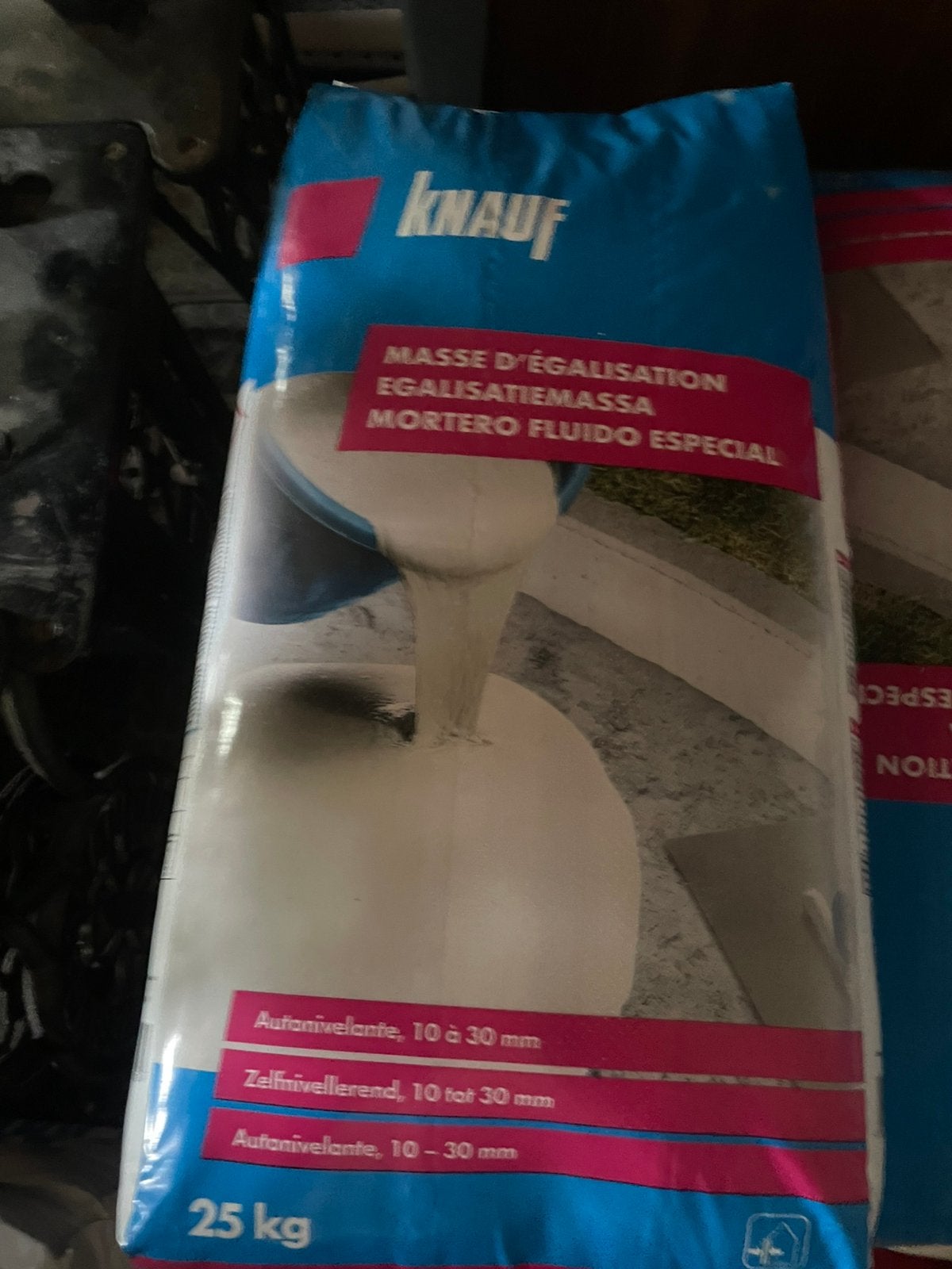 Masse d’égalisation knauf 9 x 25kg, Enlèvement