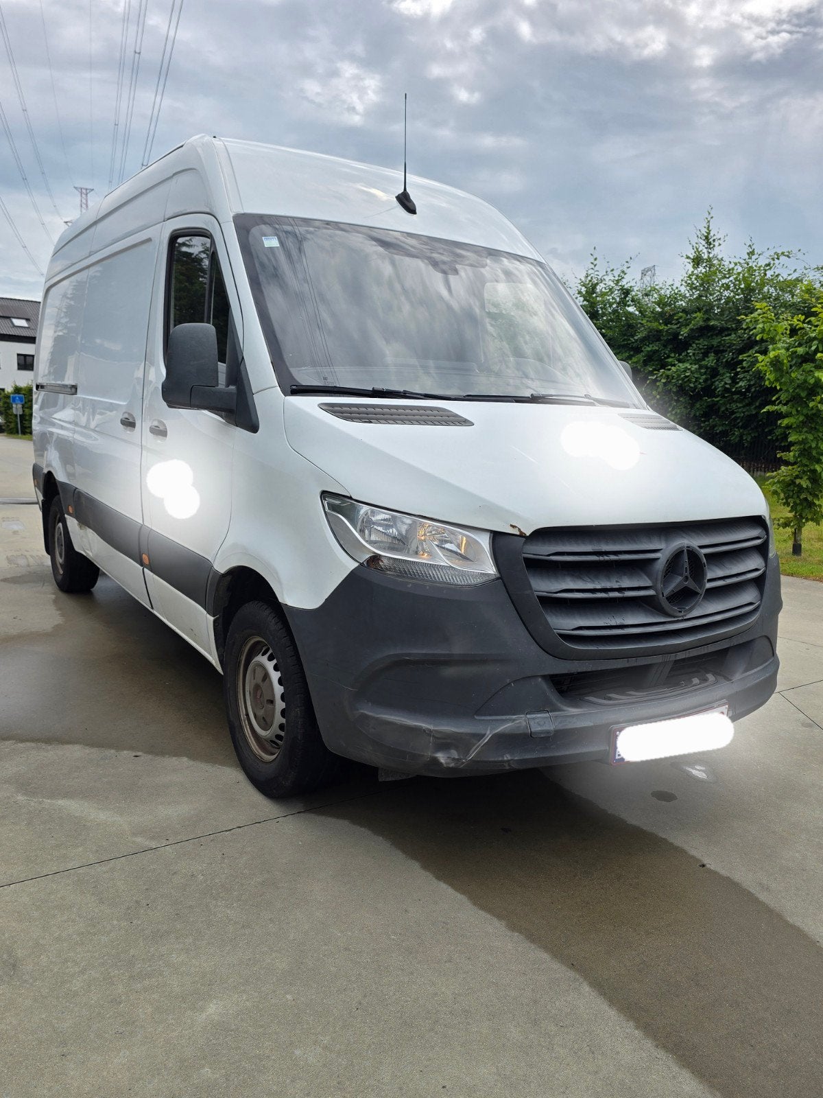 Mercedes-Sprinter 314 cdi bj 2019 AUTOMAAT, Auto's, Automaat, Wit, Mercedes-Benz, Bedrijf