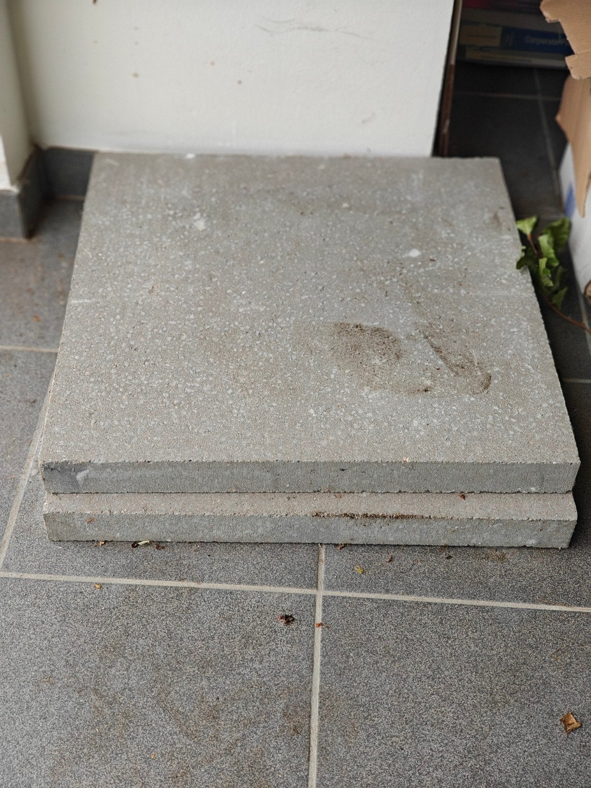 2 carreaux de terrasse GRATUITS, Enlèvement