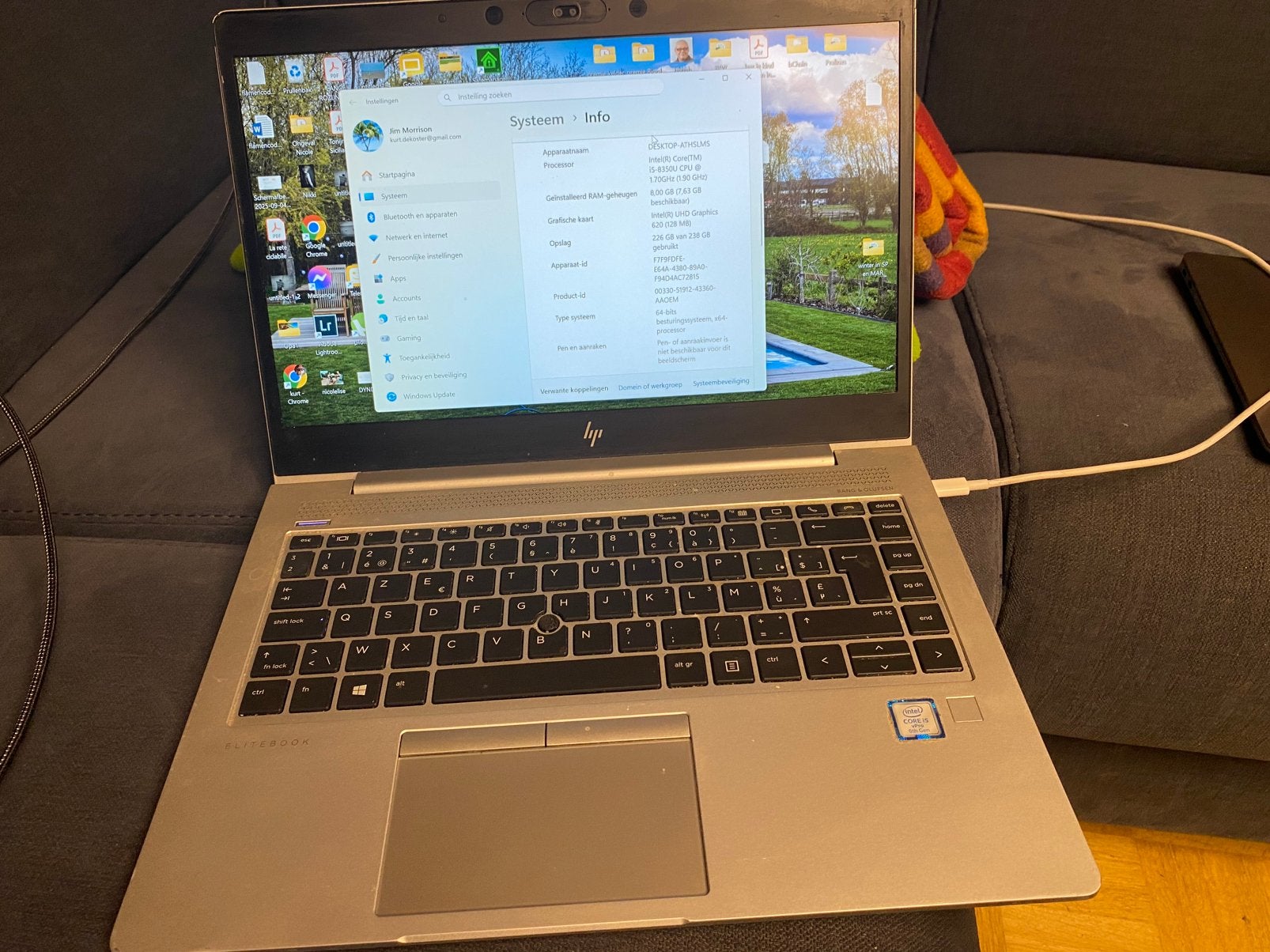 HP elitebook 840 G5, 8 GB, Enlèvement, Utilisé, SSD