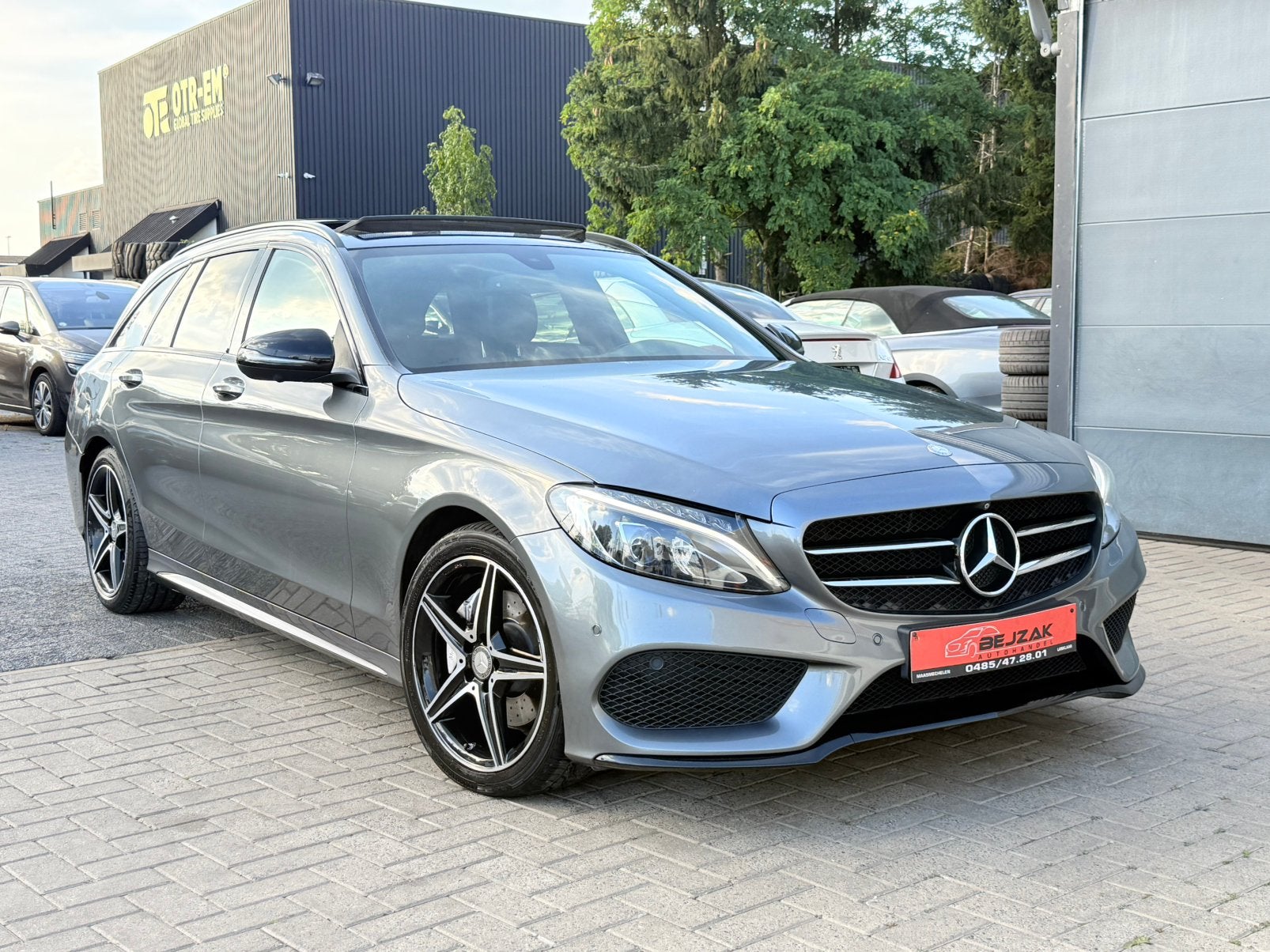 Mercedes C220 CDi AMG-PACK Autm Euro6b Panodak, Auto's, Automaat, Euro 6, Zwart, Leder
