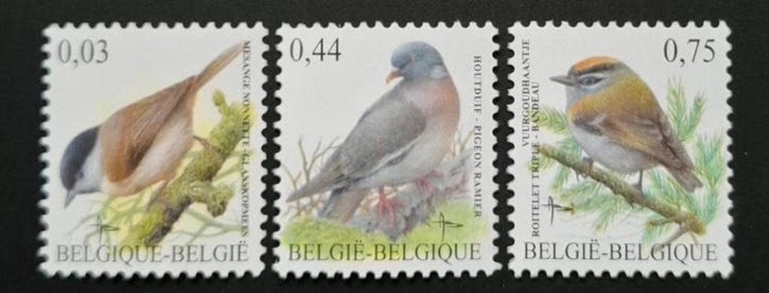 België: OBP 3389/91 ** Vogels 2005., Frankeerzegel, Ophalen of Verzenden, Zonder stempel, Postfris