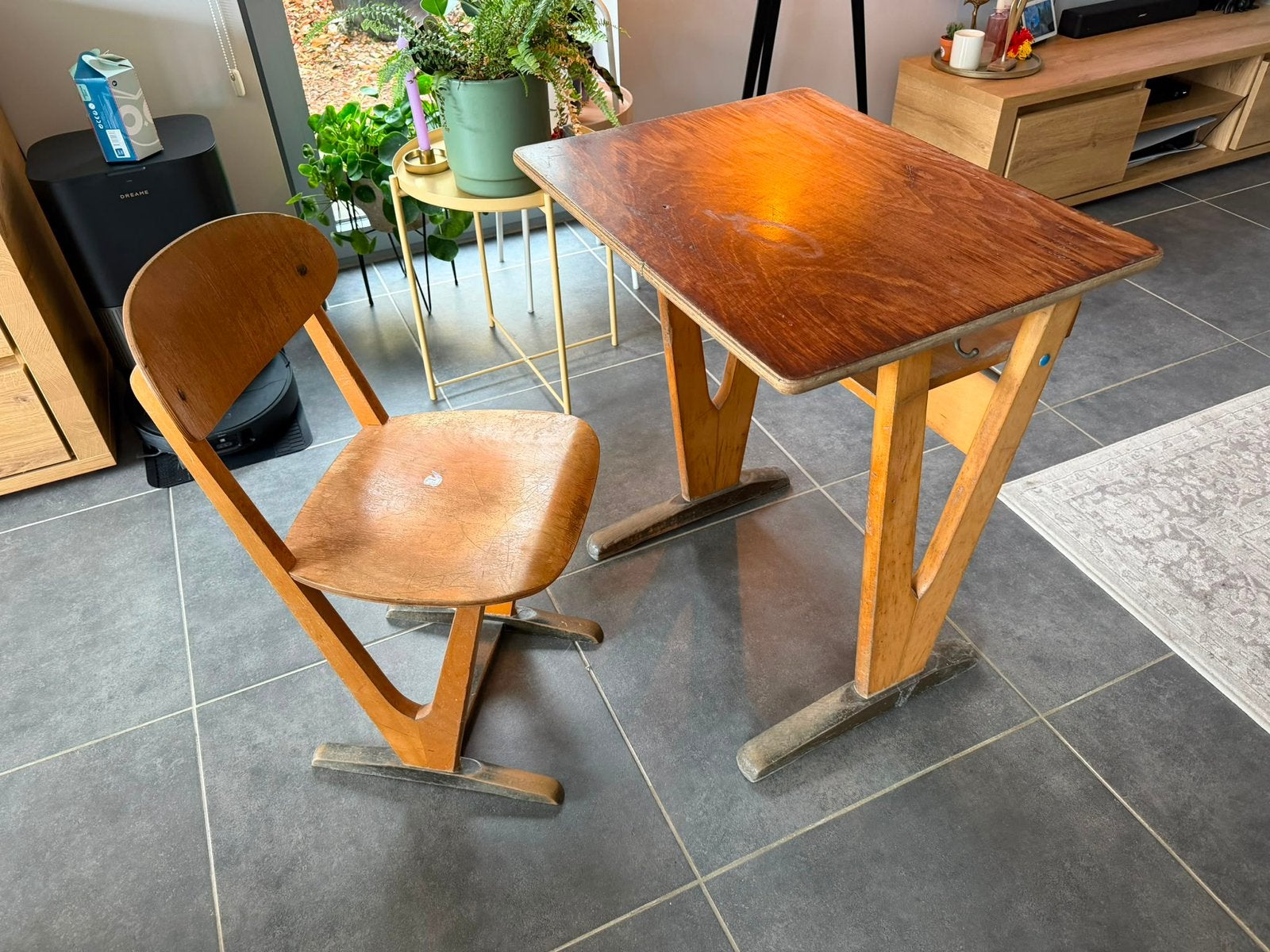 Schoolbank, Ophalen, Gebruikt, Tafel(s) en Stoel(en)