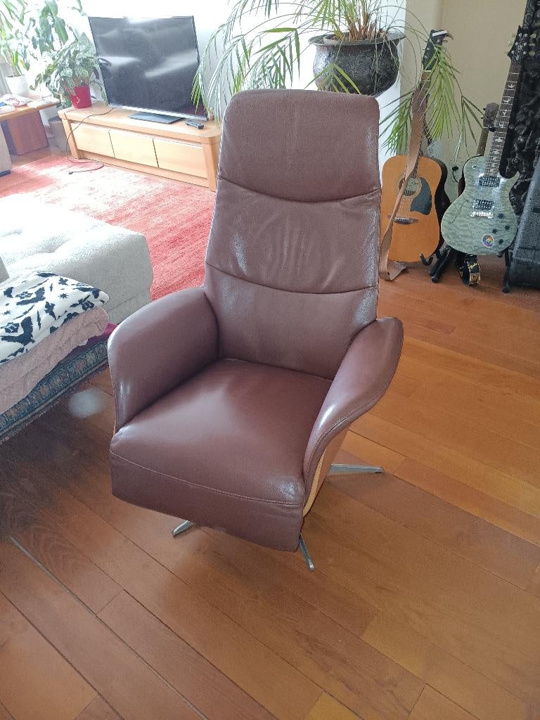 Design relax stoel, Ophalen, Modern design, Bruin, Zo goed als nieuw
