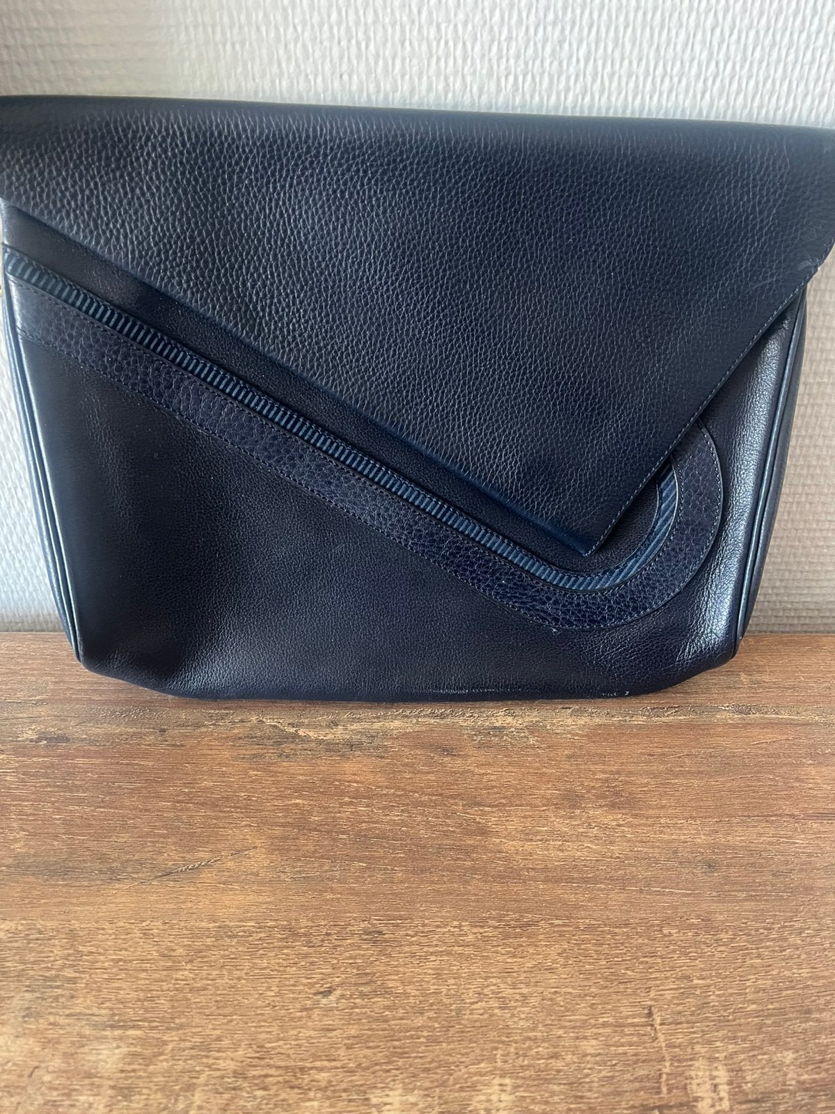 Pochette Delvaux bleu marine, Envoi, Utilisé