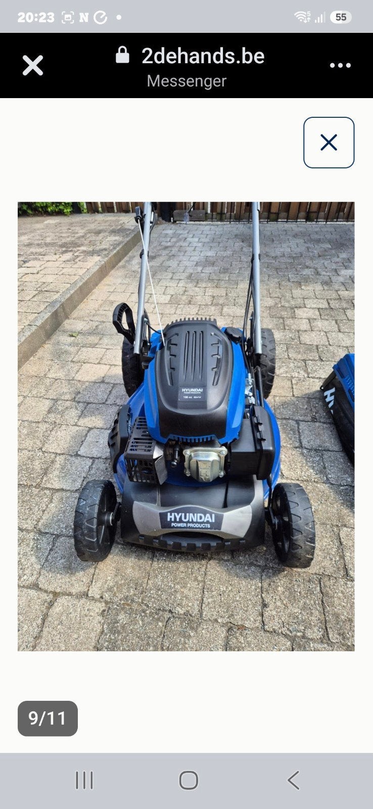 grasmaaier hyundai, Tuin en Terras, Ophalen, Benzine-grasmaaier, 50 cm of meer, Elektrische starter